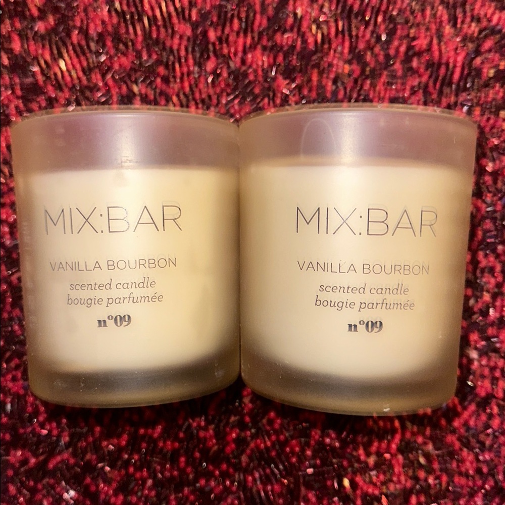 Mix:Bar Vanilla Bourbon Scented Candle n•09 - Set of 2 Brand NEW